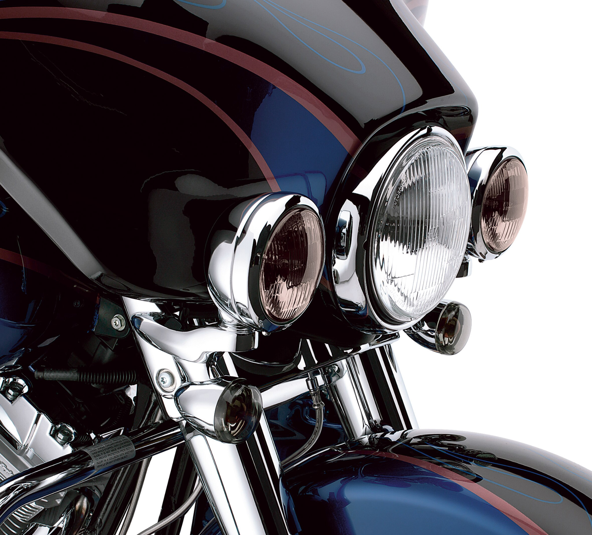 Chrome Auxiliary Lighting Brackets Kit Fit For Harley Road King Street Glide 